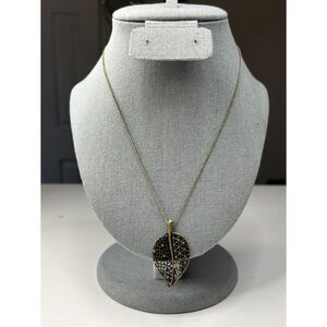 SAQ Bronze Leaf Necklace O